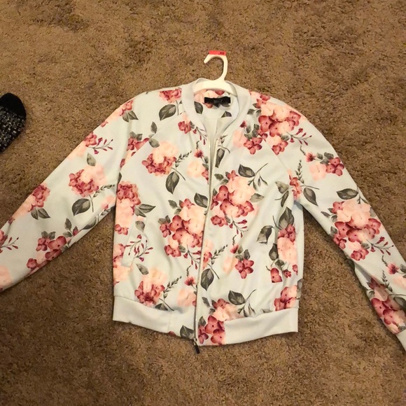 Forever 21 Jackets & Blazers - Floral Bomber Jacket